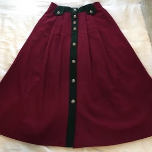 SOLD Irish Vintage Avoca A-line Wool Uniform Skirt